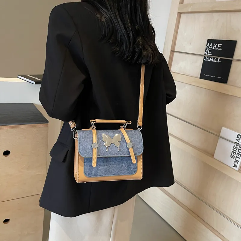 Dusen Kangaroo PU Crossbody Bag Regular Unisex Coffee & Brown/Coffee & Blue/White & Pink/Blue & Brown-24
