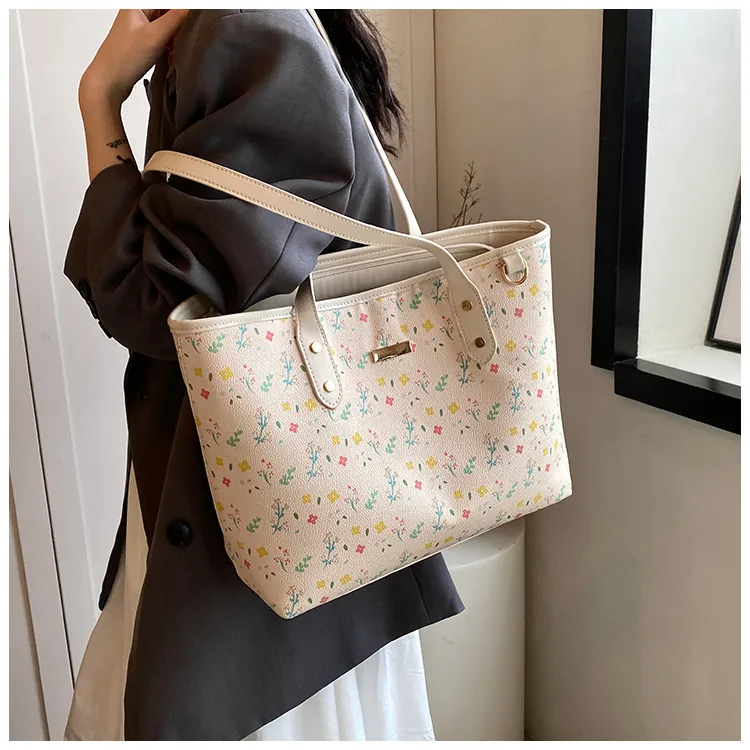 Dusen Kangaroo PU Tote Women's Pink-1