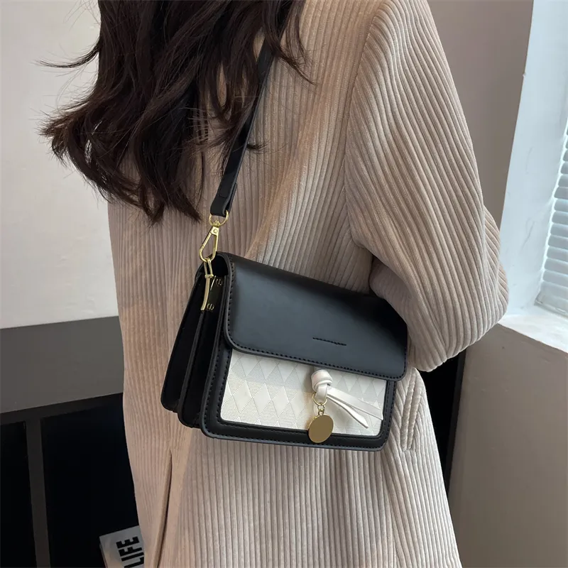 Dusen Kangaroo PU Crossbody Bag Regular Women's Multicolor-2