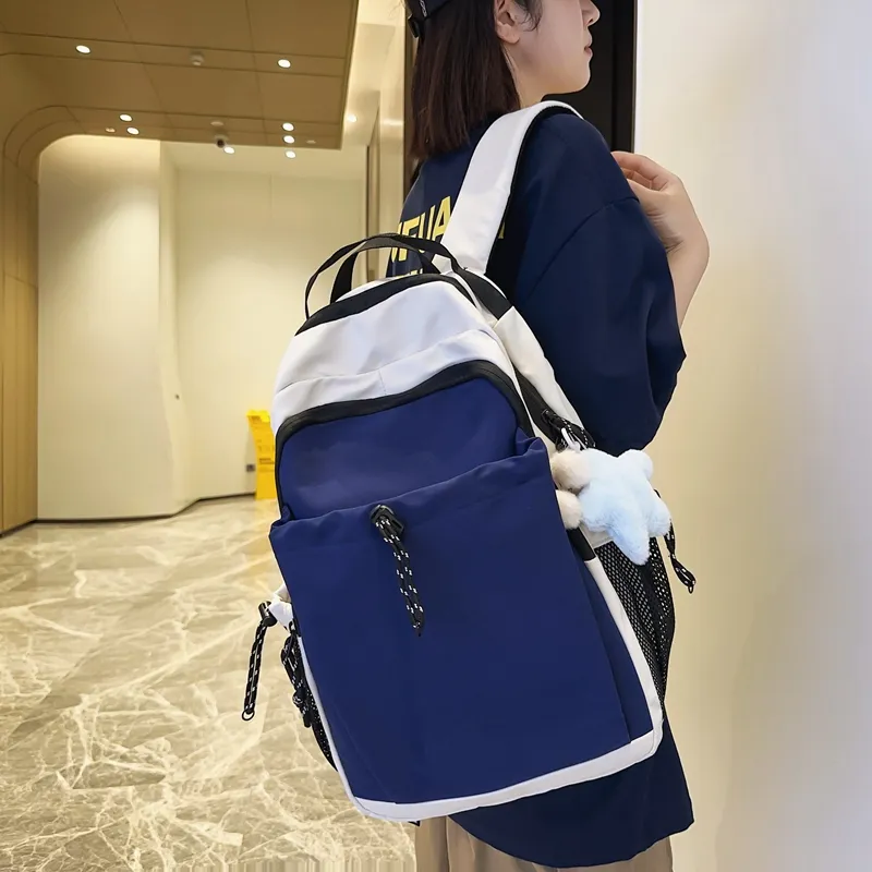 Dusen Kangaroo Nylon Backpack Regular Unisex Multicolor-3