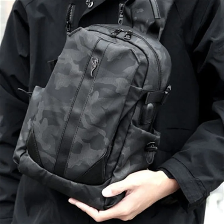 Dusen Kangaroo Oxford Sling Bag Unisex-6