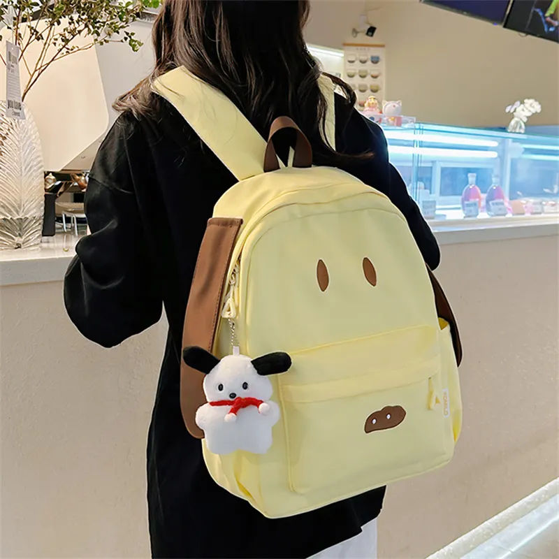 Dusen Kangaroo Nylon Backpack Regular Women's Multicolor-8