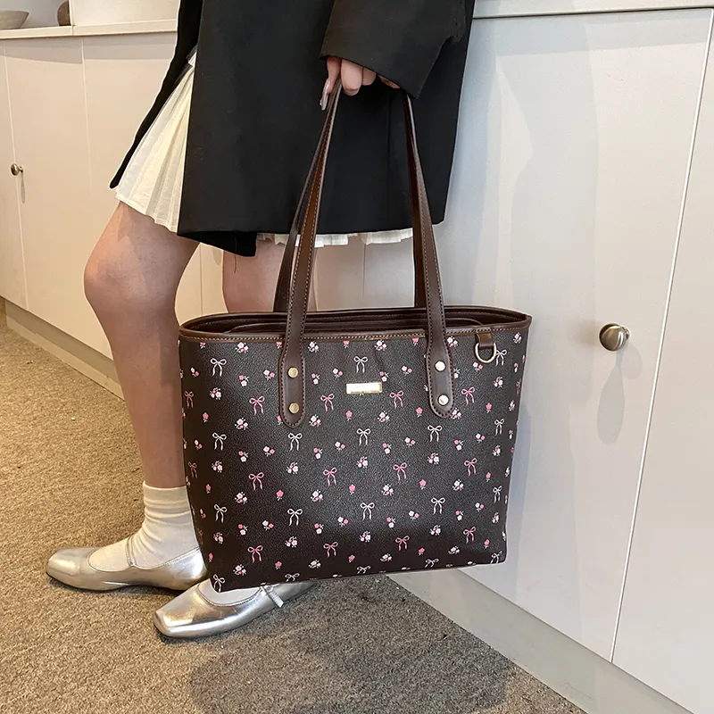 Dusen Kangaroo PU Tote Women's Pink-10