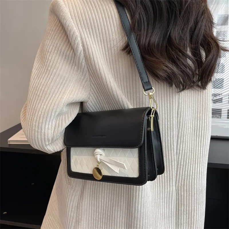 Dusen Kangaroo PU Crossbody Bag Regular Women's Multicolor-1
