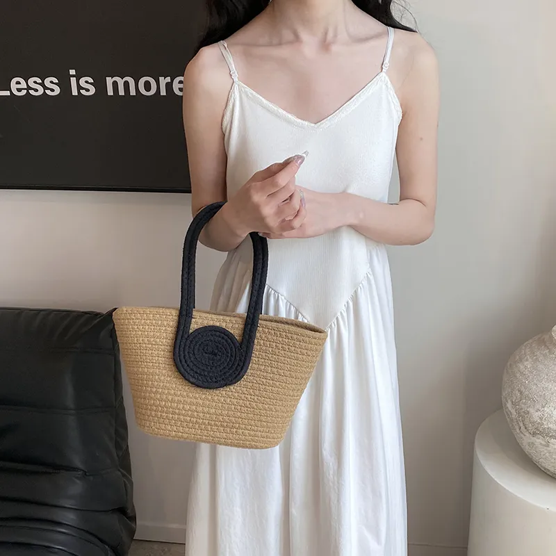 Dusen Kangaroo Special Material Handbag Regular Women's White/Khaki-2