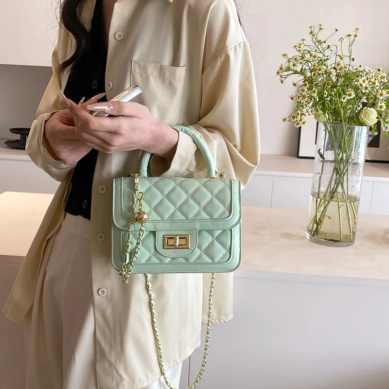 Dusen Kangaroo PU Crossbody Bag, Handbag Women's White/Silver/Black/Multicolor-20