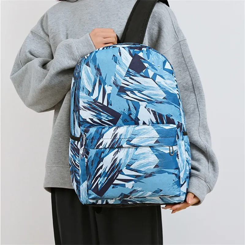 Dusen Kangaroo High quality Fabric Backpack Unisex Gray/Red/Green/Blue-1