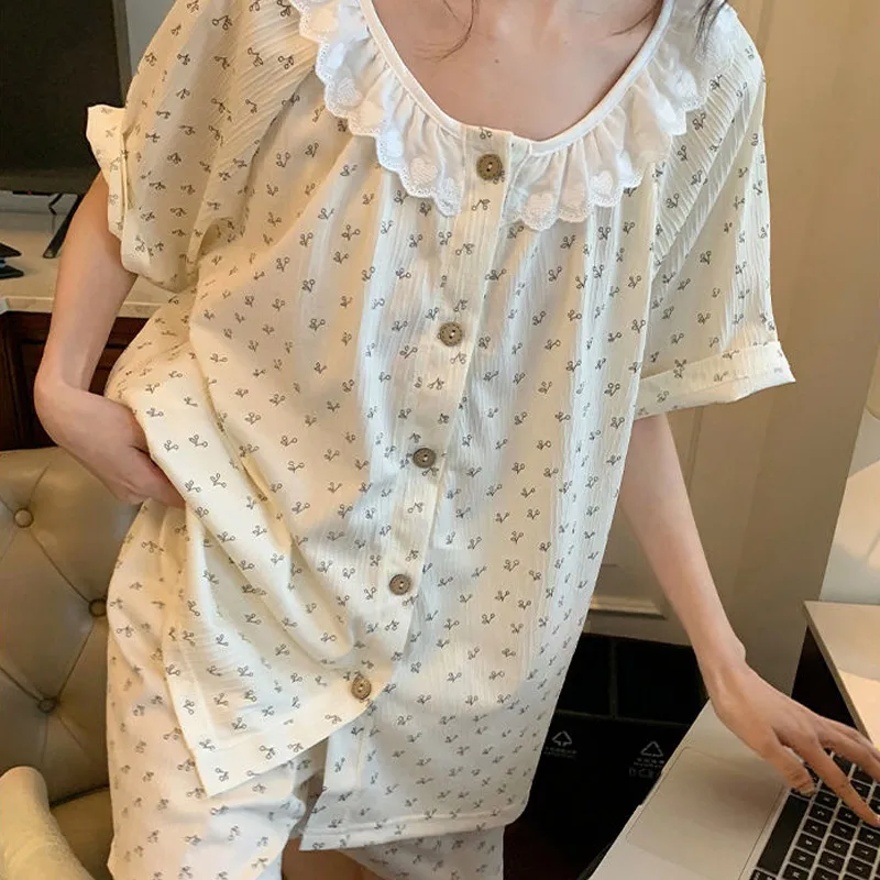 Xiang Ning Pai Pajama Set Women's Ecru-6