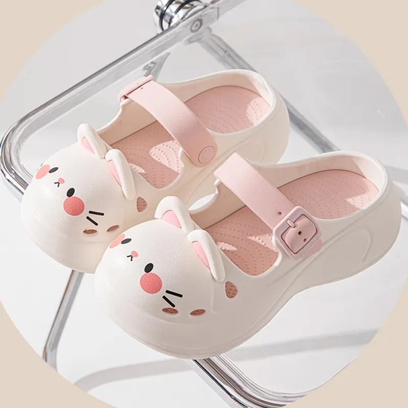 Xiang Ning Pai Cute Sweet Style Platform Height Increasing Comfortable Home Slippers-2