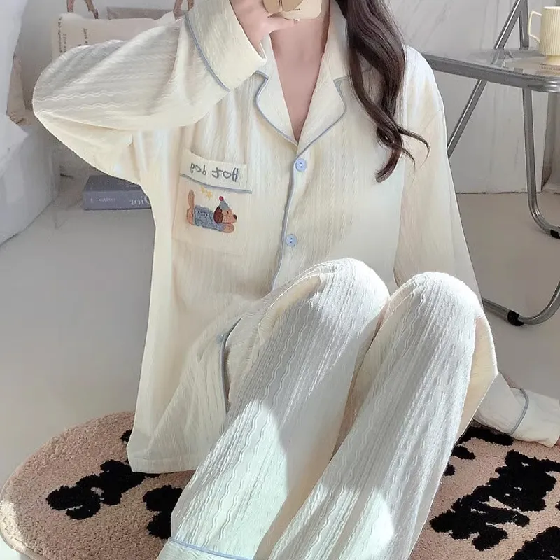 Xiang Ning Pai Pajama Set Women's White-2