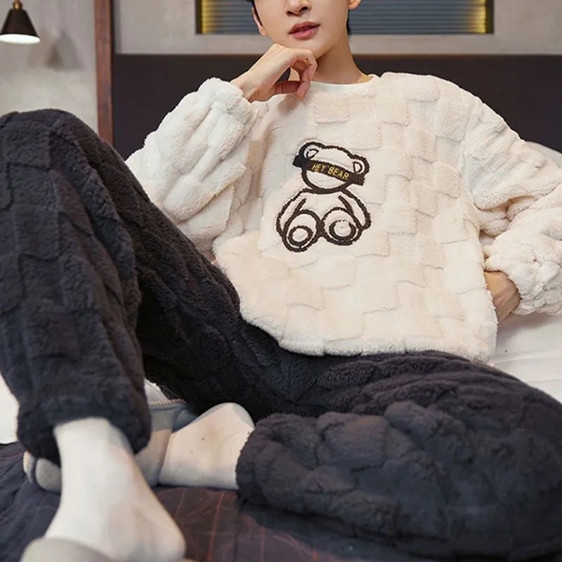 Xiang Ning Pai Pajama Men's White-7