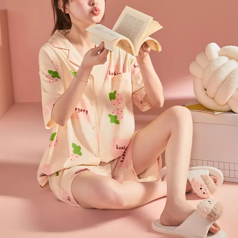 Xiang Ning Pai Pajama Set Women's Ecru-4