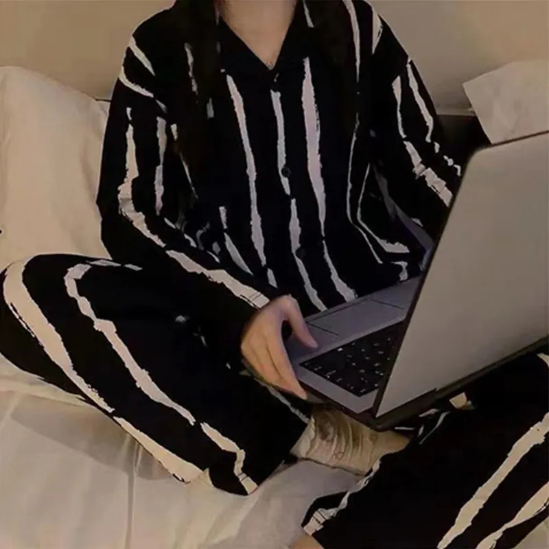 Xiang Ning Pai Pajama Set Women's Vintage Black-2