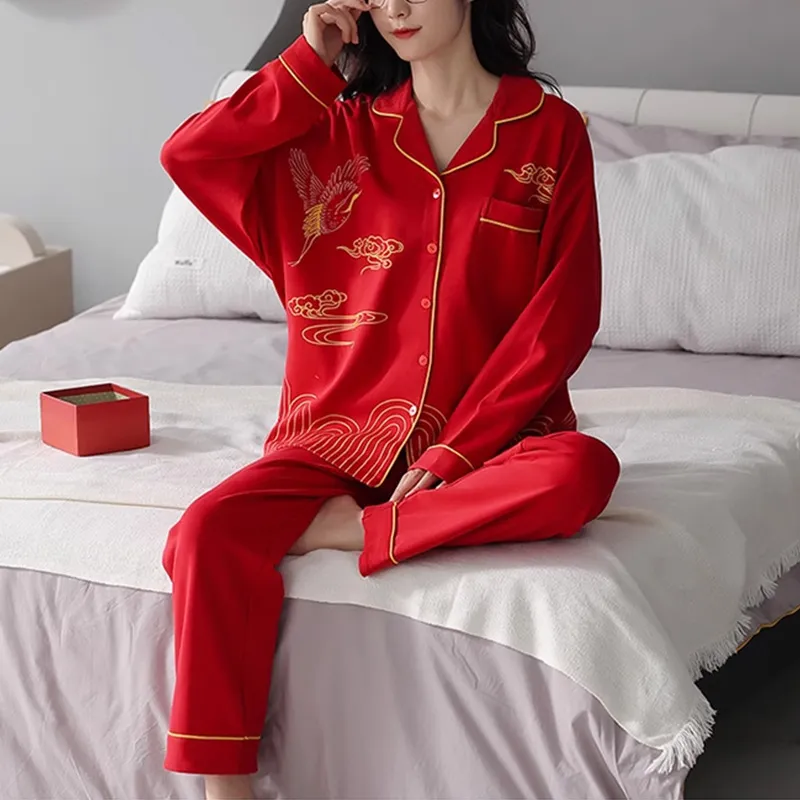 Xiang Ning Pai Unisex Pajama Sets-11