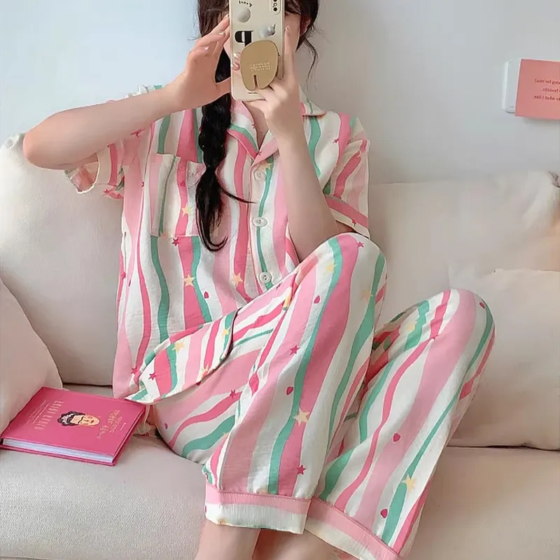 Xiang Ning Pai Pajama Set Women's Pink-3