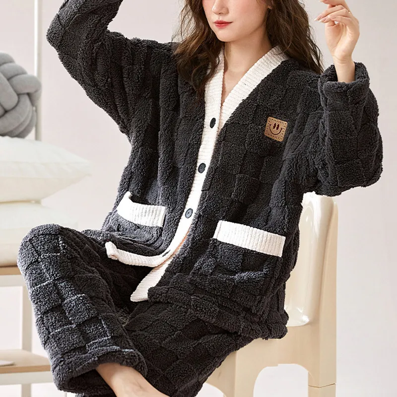 Xiang Ning Pai Pajama Set Unisex Night Black-9