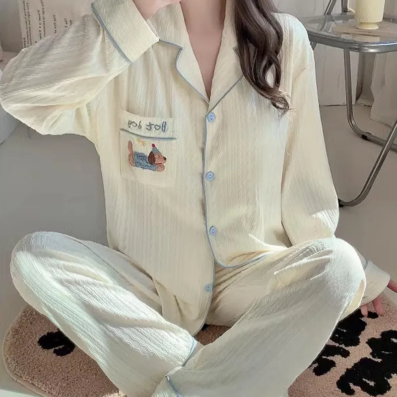 Xiang Ning Pai Pajama Set Women's White-4