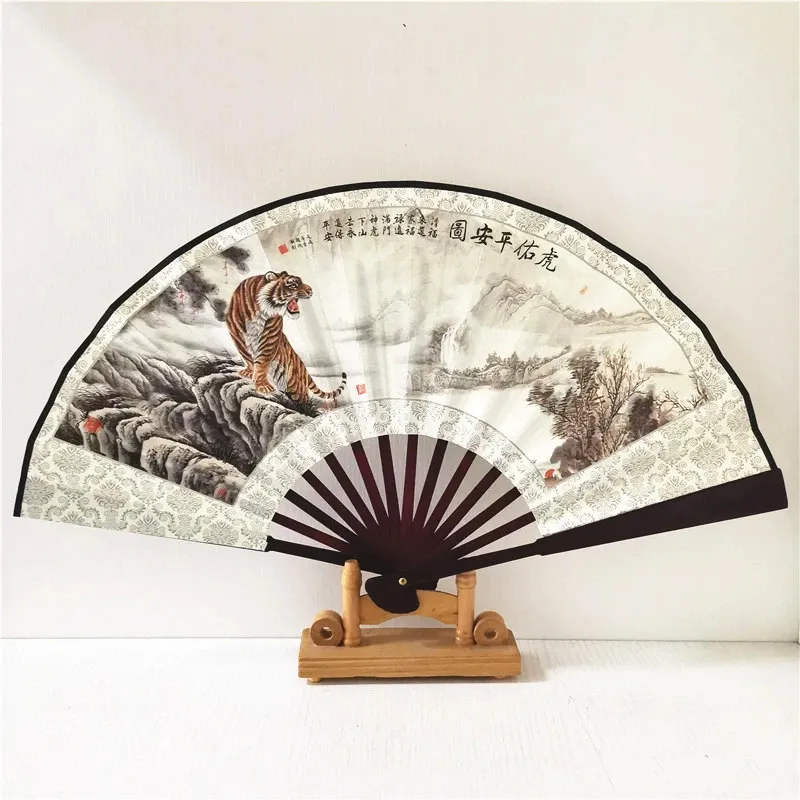 Xiang Ning Pai Twill Damask And Silk Fan-10