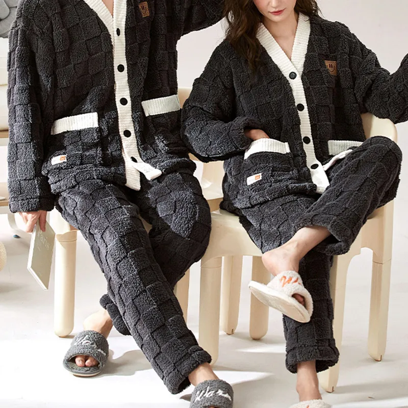 Xiang Ning Pai Pajama Set Unisex Night Black-3