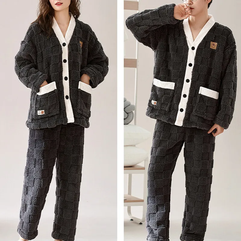 Xiang Ning Pai Pajama Set Unisex Night Black-12
