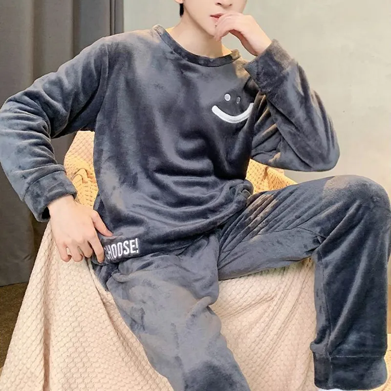 Xiang Ning Pai Pajama Set Men's Premium Gray-1