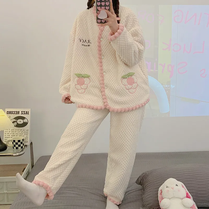Xiang Ning Pai Pajama Set Women's Peach Pink-2