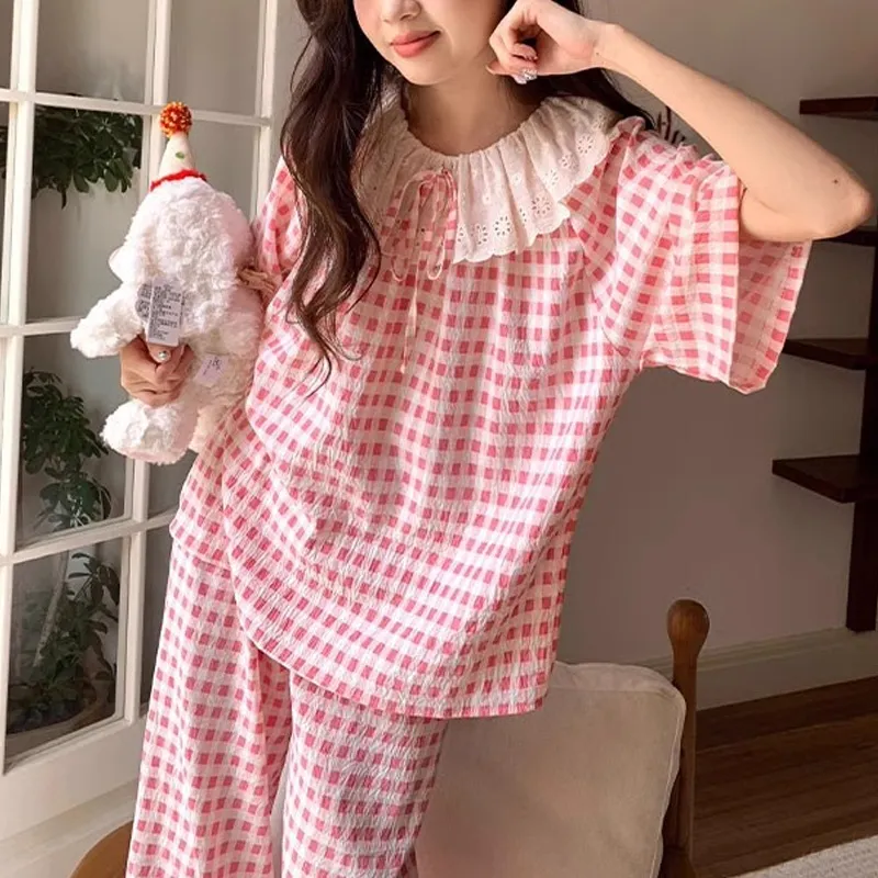 Xiang Ning Pai Pajama Set Women's Light Pink-7