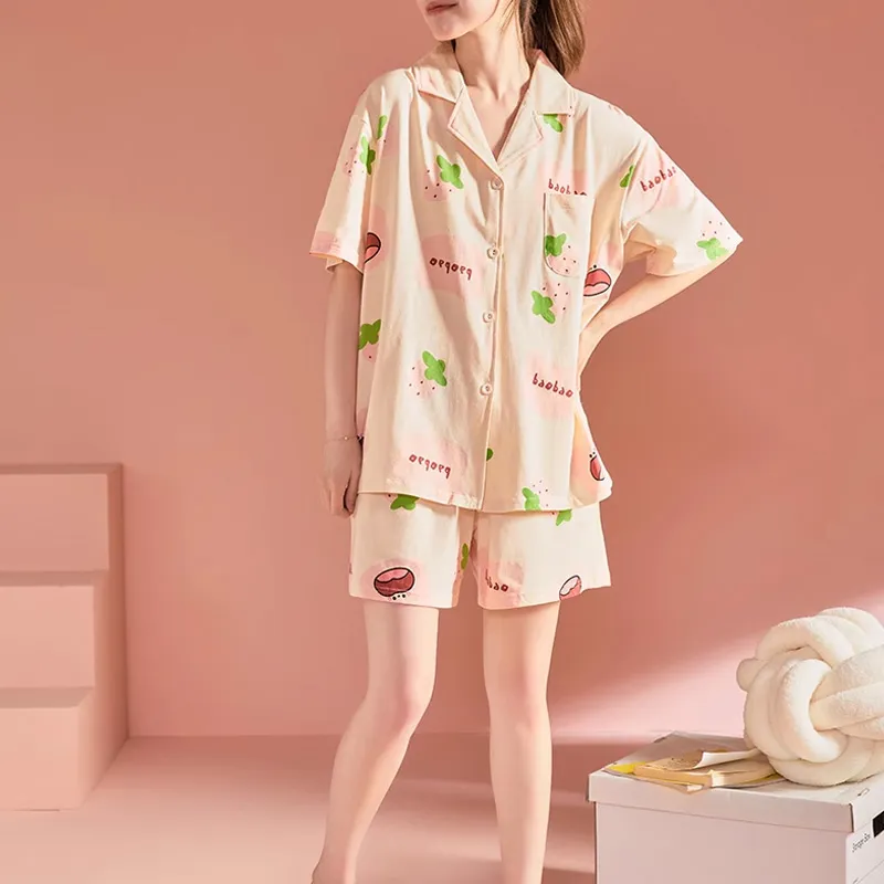 Xiang Ning Pai Pajama Set Women's Ecru-1