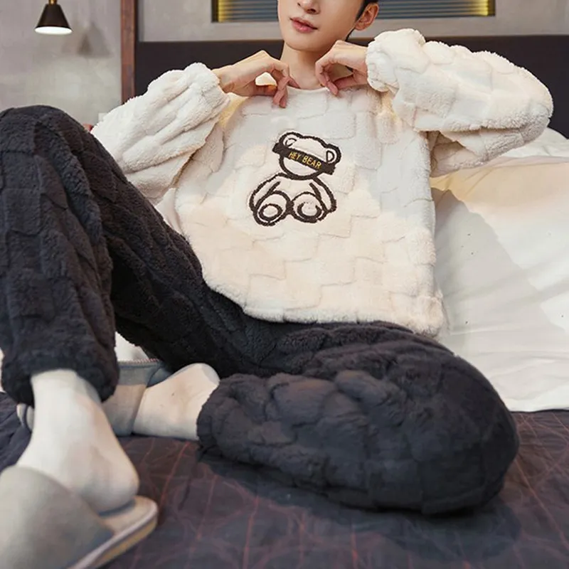 Xiang Ning Pai Pajama Men's White-1