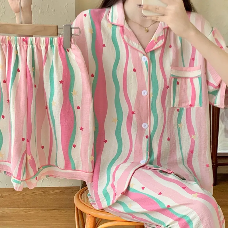 Xiang Ning Pai Pajama Set Women's Pink-1