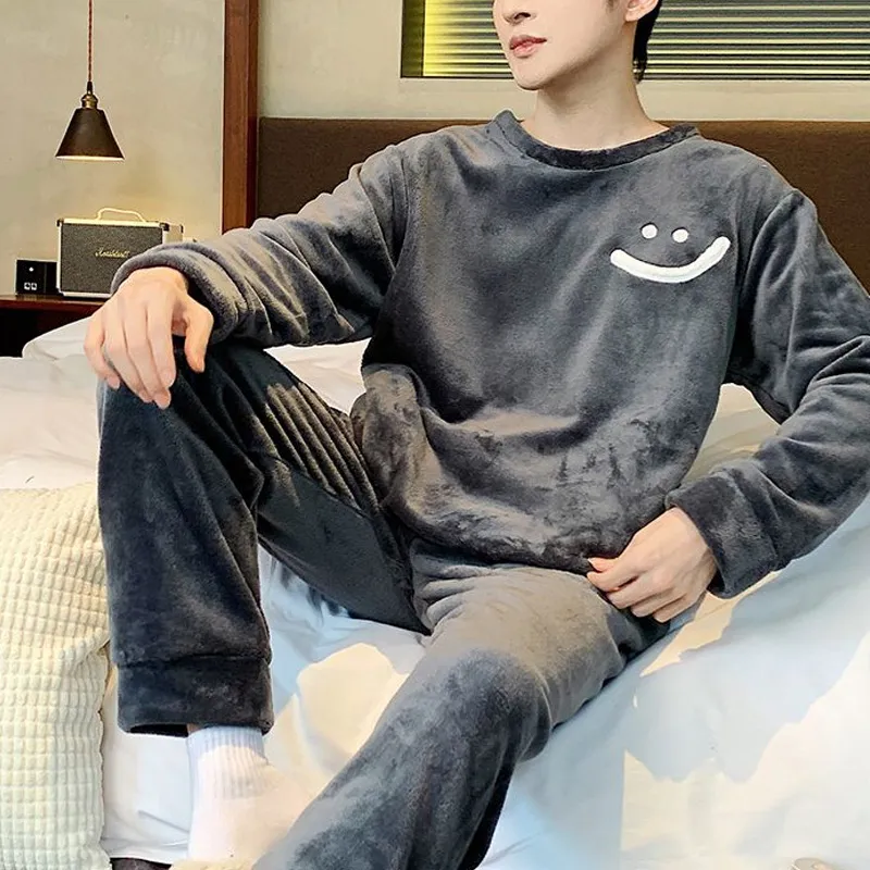 Xiang Ning Pai Pajama Set Men's Premium Gray-5