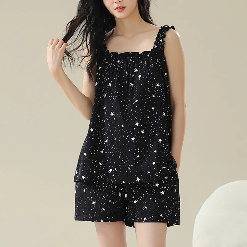 Xiang Ning Pai Pajama Set Women's Black-3
