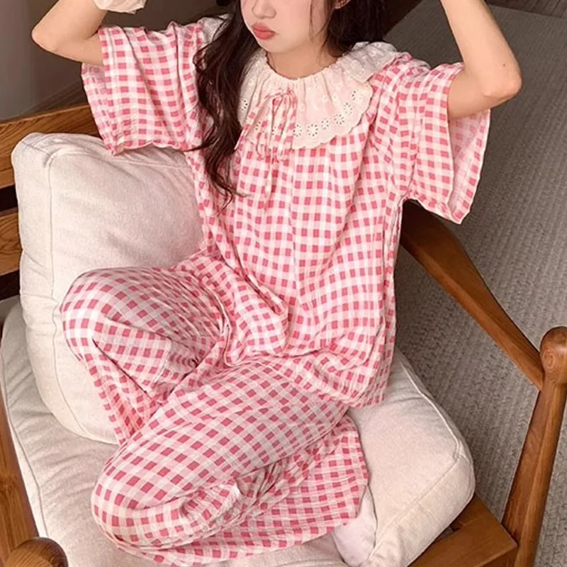Xiang Ning Pai Pajama Set Women's Light Pink-4