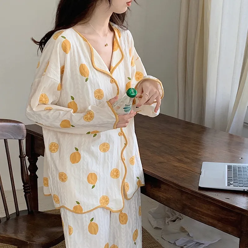 Xiang Ning Pai Pajama Set Women's Ecru-6