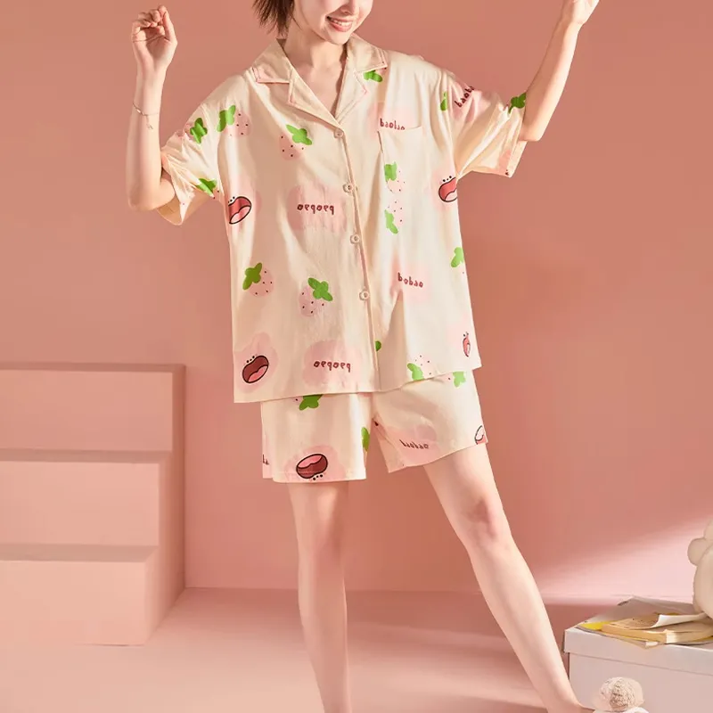 Xiang Ning Pai Pajama Set Women's Ecru-2