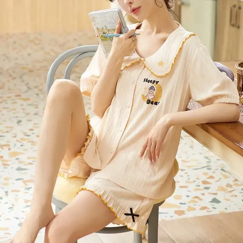 Xiang Ning Pai Pajama Set Women's Vibrant Orange-1