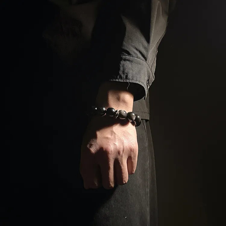MOUNTAINS AND MANS Obsidian Bracelets Men's-2