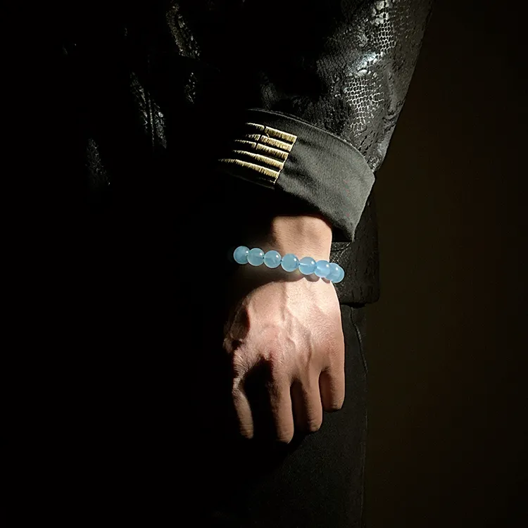 MOUNTAINS AND MANS Aquamarine Bracelets Unisex-9