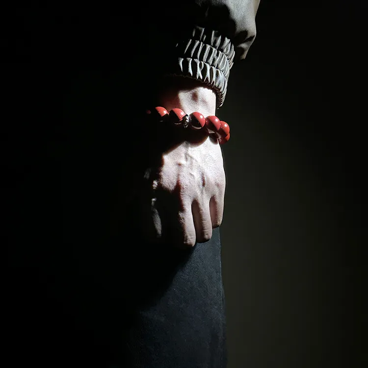 MOUNTAINS AND MANS Reconstructed Cinnabar Bracelets Men's-9