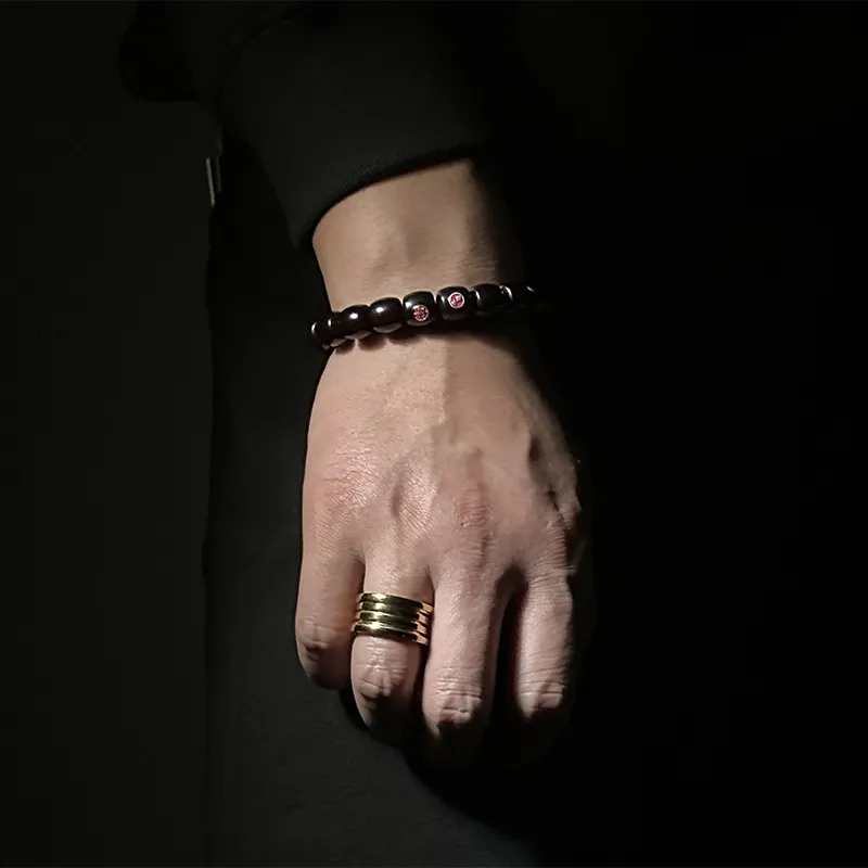 MOUNTAINS AND MANS Bodhi Root New Chinese Style Good Luck Beaded Bracelet Unisex-2