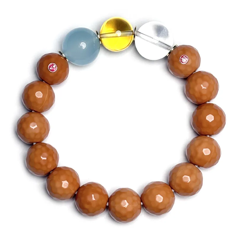 MOUNTAINS AND MANS Monkey Head Walnut New Chinese Style Wealth Rolling Good Luck Beaded Bracelet Men's-3