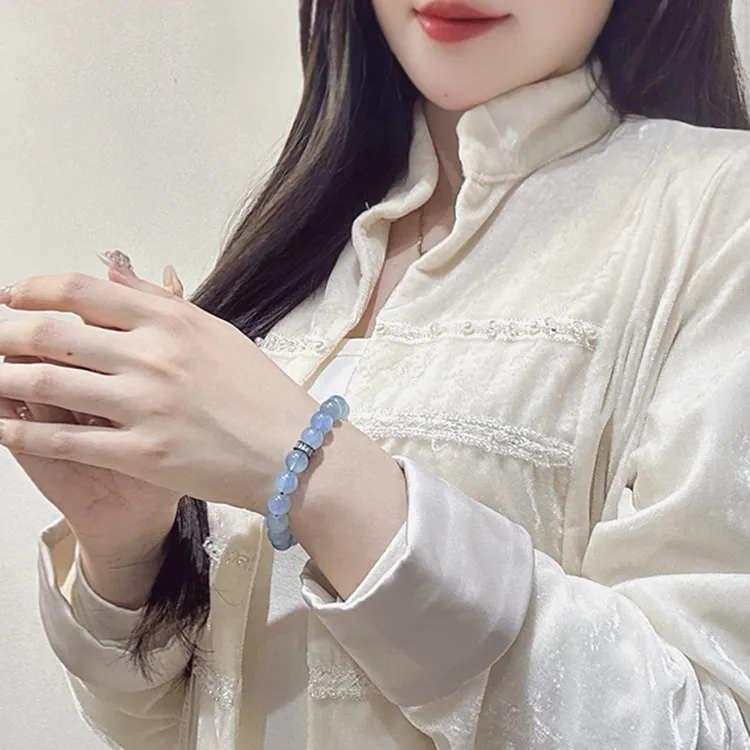 MOUNTAINS AND MANS Aquamarine Bracelets Unisex-5
