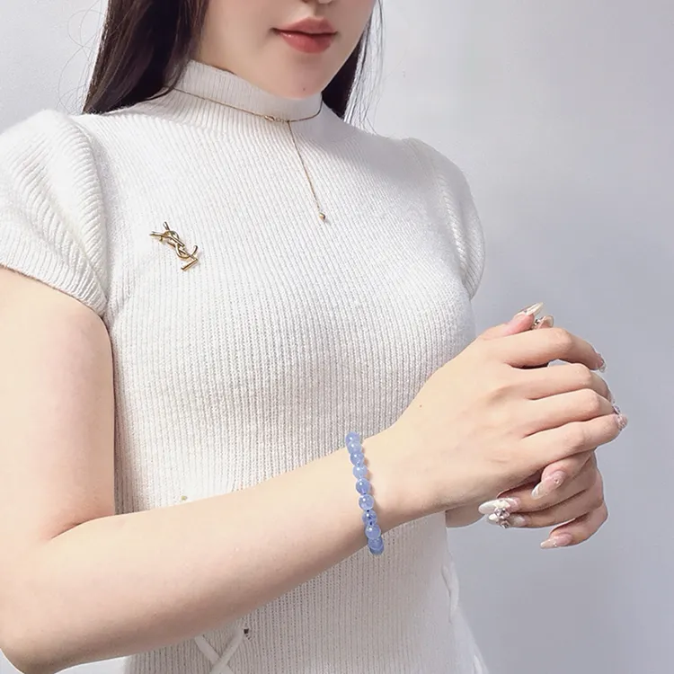 MOUNTAINS AND MANS Aquamarine Bracelets Unisex-2