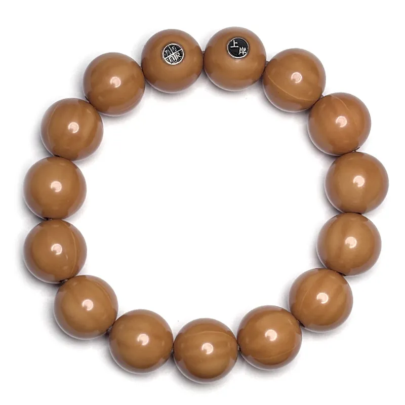 MOUNTAINS AND MANS Monkey Head Walnut Wealth Rolling New Chinese Style Good Luck Beaded Bracelet Men's-4