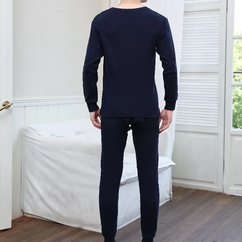 Yalu Thermal Set Men's Navy Blue-2