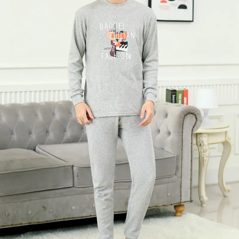 Yalu Thermal Set Men's Heather Gray-1