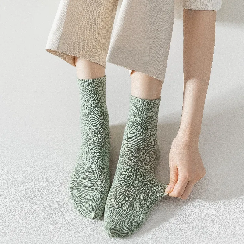 Yalu Mid Calf Socks Women's 5 Pack-1