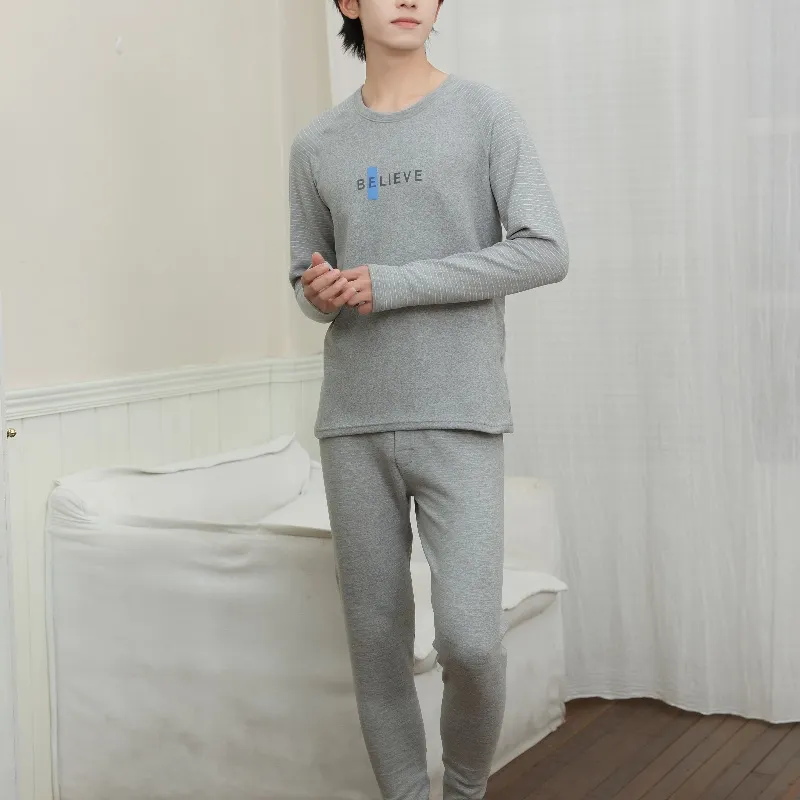 Yalu Thermal Set Men's Light Heather Gray-3