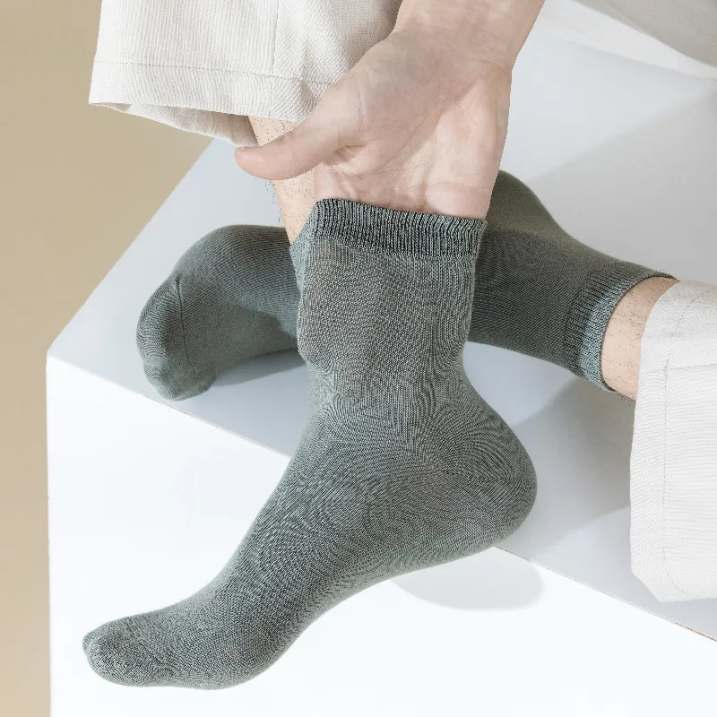 Yalu Mid Calf Socks Men's 5 Pack-12