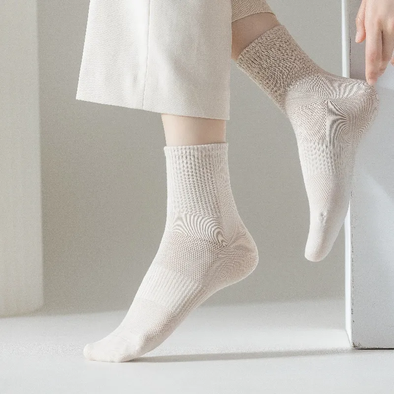 Yalu Mid Calf Socks Women's 5 Pack-3